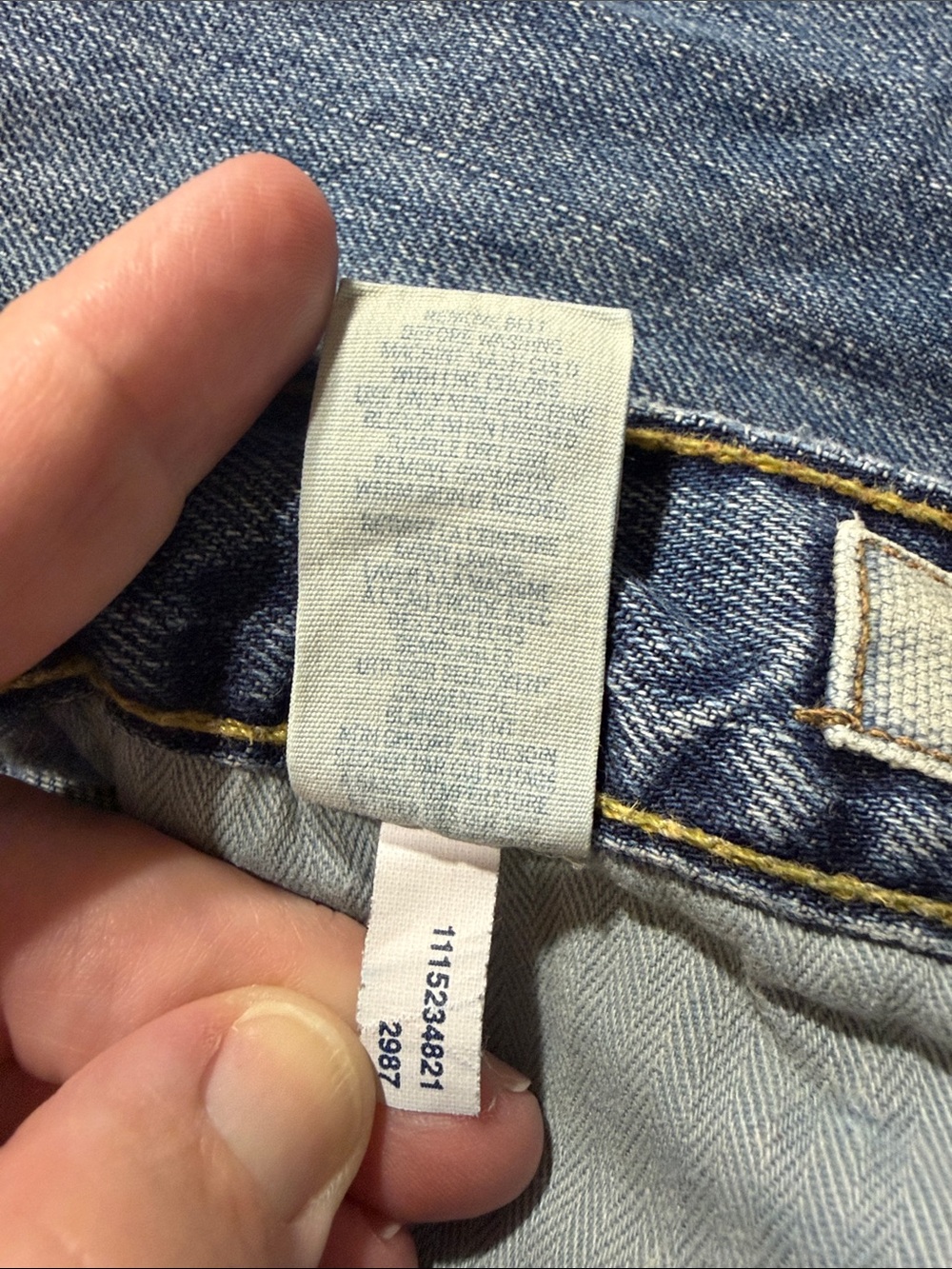 Y2K American Eagle Outfitters Men’s Blue Boot-Cut Jeans - Picture 5 of 9